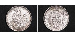 1/2 Sol Perú Plata 