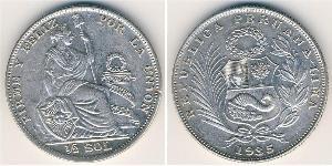 1/2 Sol Perú Plata 