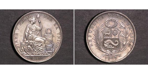 1/2 Sol Perú Plata 