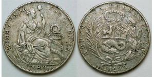 1/2 Sol Peru Silber 