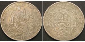 1/2 Sol Peru Silber 