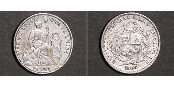 1/2 Sol Peru Silber 
