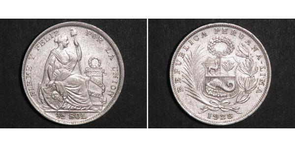 1/2 Sol Peru Silber 