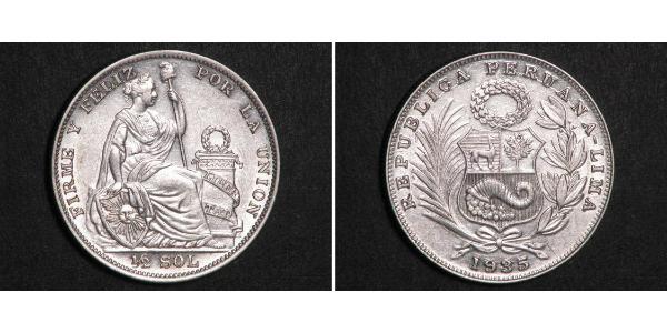 1/2 Sol Peru Silber 