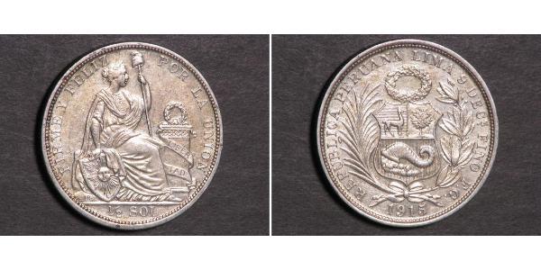 1/2 Sol Peru Silber 