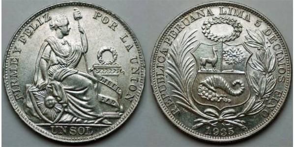 1/2 Sol Peru Silver 