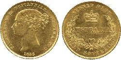 1/2 Sovereign Australia (1788 - 1939) Gold Victoria (1819 - 1901)