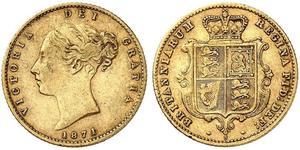 1/2 Sovereign Australia (1788 - 1939) Gold Victoria (1819 - 1901)