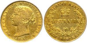 1/2 Sovereign Australia (1788 - 1939) Gold Victoria (1819 - 1901)