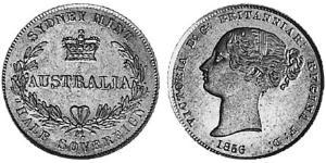 1/2 Sovereign Australia (1788 - 1939) Gold Victoria (1819 - 1901)