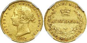 1/2 Sovereign Australia (1788 - 1939) Gold Victoria (1819 - 1901)