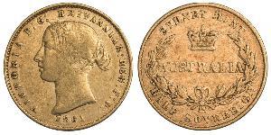 1/2 Sovereign Australia (1788 - 1939) Gold Victoria (1819 - 1901)