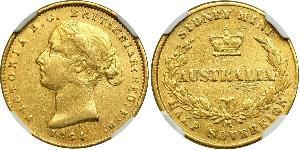 1/2 Sovereign Australia (1788 - 1939) Gold Victoria (1819 - 1901)