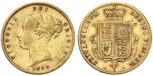 1/2 Sovereign Australia (1788 - 1939) Gold Victoria (1819 - 1901)