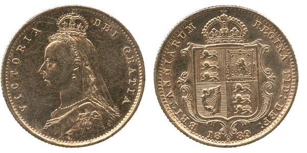 1/2 Sovereign Australia (1788 - 1939) Gold Victoria (1819 - 1901)