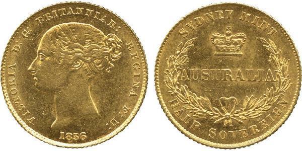 1/2 Sovereign Australia (1788 - 1939) Gold Victoria (1819 - 1901)