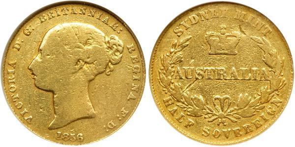 1/2 Sovereign Australia (1788 - 1939) Gold Victoria (1819 - 1901)