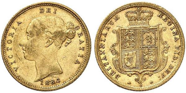 1/2 Sovereign Australia (1788 - 1939) Gold Victoria (1819 - 1901)