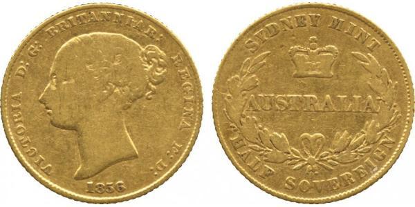 1/2 Sovereign Australia (1788 - 1939) Gold Victoria (1819 - 1901)