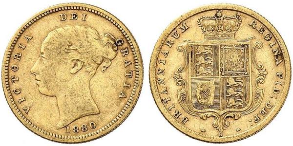 1/2 Sovereign Australia (1788 - 1939) Gold Victoria (1819 - 1901)