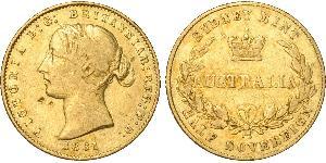 1/2 Sovereign Australien (1788 - 1939) Gold Victoria (1819 - 1901)