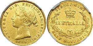 1/2 Sovereign Australien (1788 - 1939) Gold Victoria (1819 - 1901)