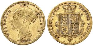 1/2 Sovereign Australien (1788 - 1939) Gold Victoria (1819 - 1901)