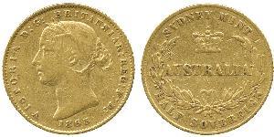 1/2 Sovereign Australien (1788 - 1939) Gold Victoria (1819 - 1901)