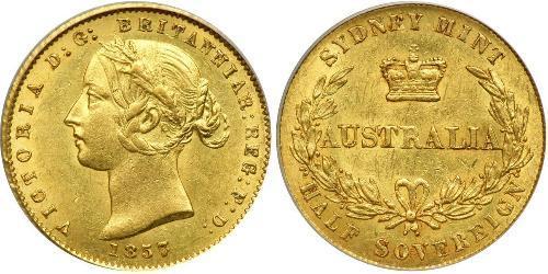 1/2 Sovereign Australien (1788 - 1939) Gold Victoria (1819 - 1901)