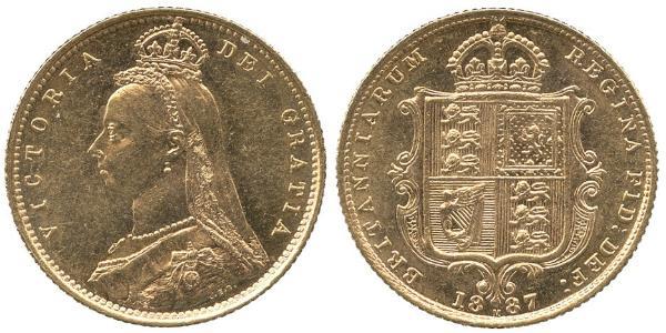 1/2 Sovereign Australien (1788 - 1939) Gold Victoria (1819 - 1901)