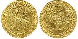 1/2 Sovereign Kingdom of England (927-1649,1660-1707) Gold Henry VIII (1491 - 1547)