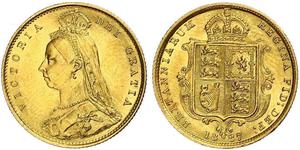 1/2 Sovereign United Kingdom Gold Victoria (1819 - 1901)