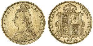 1/2 Sovereign United Kingdom Gold Victoria (1819 - 1901)