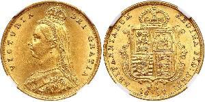 1/2 Sovereign United Kingdom Gold Victoria (1819 - 1901)