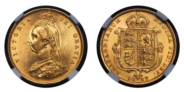 1/2 Sovereign United Kingdom Gold Victoria (1819 - 1901)