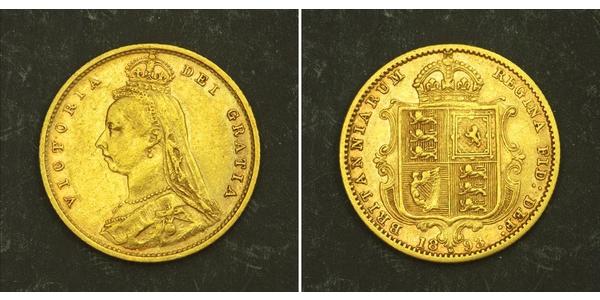 1/2 Sovereign United Kingdom Gold Victoria (1819 - 1901)