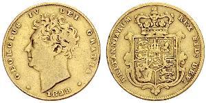 1/2 Sovereign United Kingdom of Great Britain and Ireland (1801-1922) Gold George IV (1762-1830)