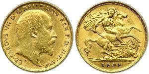 1/2 Sovereign United Kingdom of Great Britain and Ireland (1801-1922) Gold Edward VII (1841-1910)