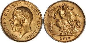 1/2 Sovereign United Kingdom of Great Britain and Ireland (1801-1922) Gold George V of the United Kingdom (1865-1936)