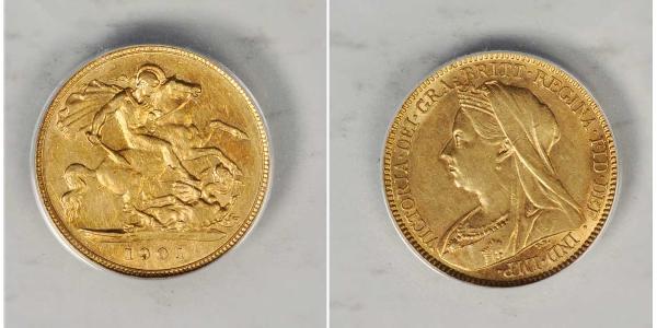 1/2 Sovereign United Kingdom of Great Britain and Ireland (1801-1922) Gold Victoria (1819 - 1901)