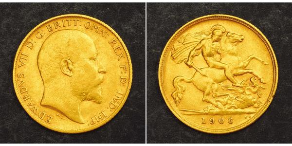 1/2 Sovereign United Kingdom of Great Britain and Ireland (1801-1922) Gold Edward VII (1841-1910)