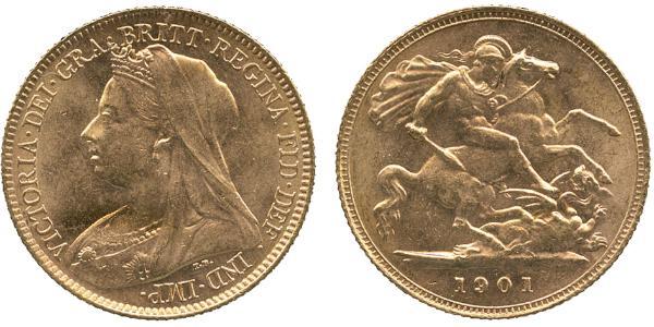 1/2 Sovereign United Kingdom of Great Britain and Ireland (1801-1922) Gold Victoria (1819 - 1901)