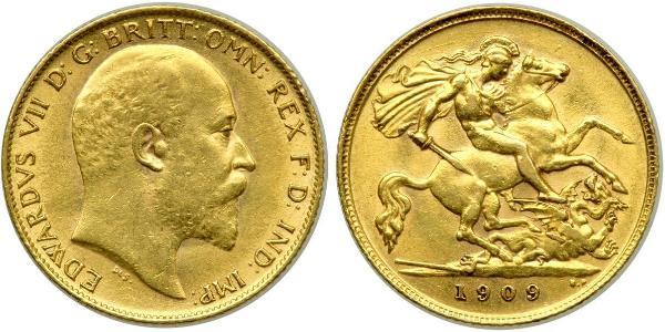 1/2 Sovereign United Kingdom of Great Britain and Ireland (1801-1922) Gold Edward VII (1841-1910)