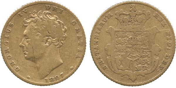 1/2 Sovereign United Kingdom of Great Britain and Ireland (1801-1922) Gold George IV (1762-1830)
