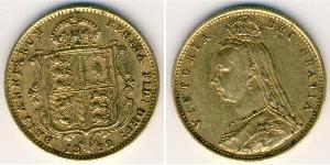 1/2 Sovereign Vereinigtes Königreich Gold Victoria (1819 - 1901)