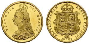 1/2 Sovereign Vereinigtes Königreich Gold Victoria (1819 - 1901)