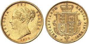 1/2 Sovereign Vereinigtes Königreich von Großbritannien und Irland (1801-1922) Gold Victoria (1819 - 1901)