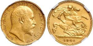 1/2 Sovereign Vereinigtes Königreich von Großbritannien und Irland (1801-1922) Gold Eduard VII (1841-1910)