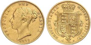 1/2 Sovereign Vereinigtes Königreich von Großbritannien und Irland (1801-1922) Gold Victoria (1819 - 1901)