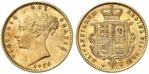 1/2 Sovereign Vereinigtes Königreich von Großbritannien und Irland (1801-1922) Gold Victoria (1819 - 1901)